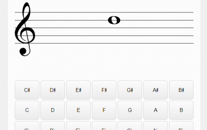 Practice note reading with the Note Trainer