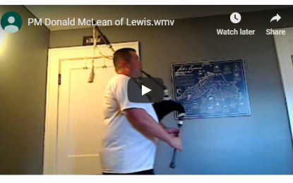 Studio Master Class: P/M Donald MacLean of Lewis (6/8 March)