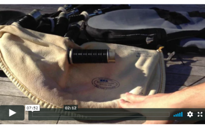Close up with three different types of pipe bags