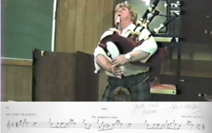 Famous Pipers:  Dr. John McAskill