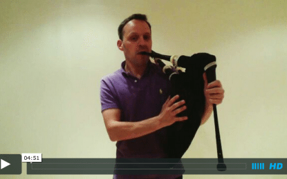 Bagpipe Fundamentals:  How to strike in your pipes cleanly every time.